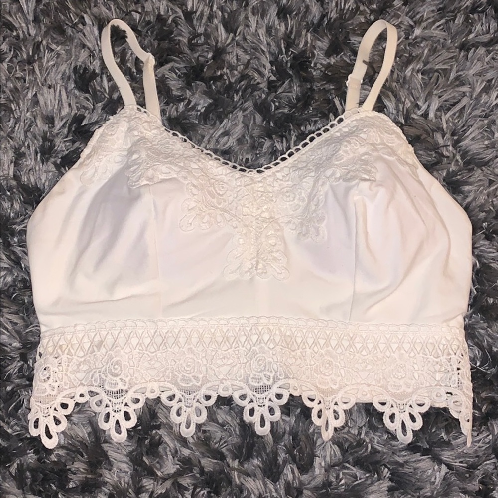 Lace crop top